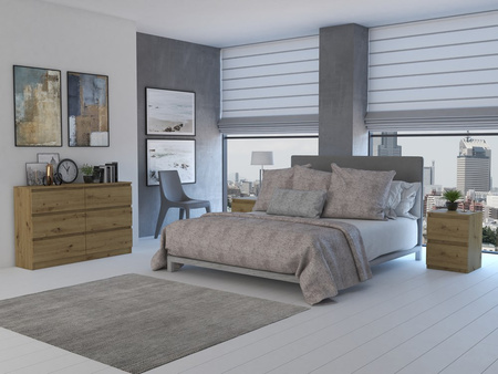 Komoda MALMO M6 120cm Dąb artisan