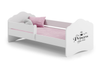 Lit enfant FALA 70x140 avec barrière et graphisme - Princess