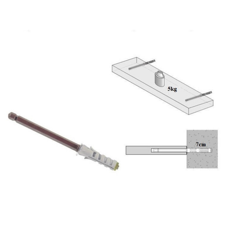 Ensemble de 3 étagères murales flottantes LEWIT - Blanc