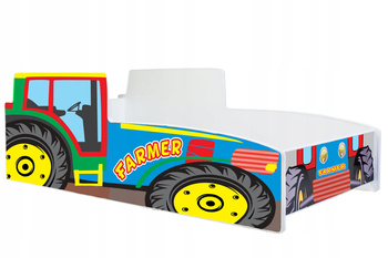 Lit enfant tracteur coloré 160x80