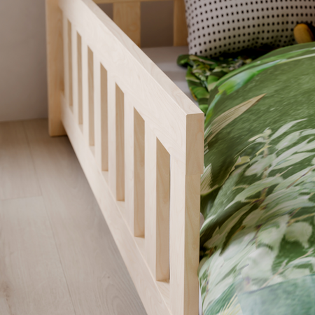 Lit cabane DUBI enfant 160x80 - couleur Naturel