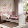 Lit enfant FALA 70x140 barrière - Blanc