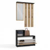 Armoire VENO chêne artisanal / anthracite