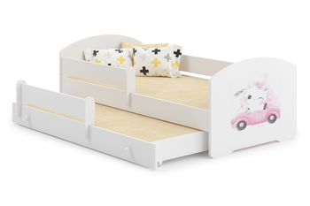 Lit enfant double gigogne LUK II 80x160 - Chat