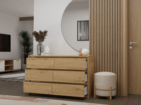 Commode KALIA S6 120cm Dąb artisan