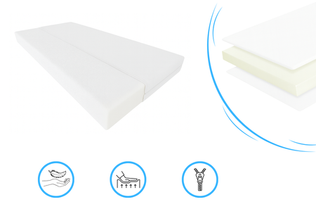 Matelas mousse avec housse 180x80