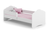 Lit enfant FALA 80x160 barrière matelas - Blanc