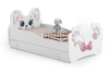 Lit pour enfant ANIMALS 140x70 avec tiroir - Pink Cat