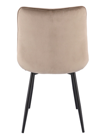 Chaise en velours beige