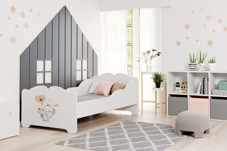 Lit enfant simple ANNA 70x140 - Éléphanteau
