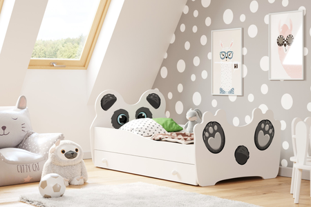Lit pour enfant ANIMALS 160x80 avec tiroir - Panda