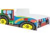 Lit enfant tracteur coloré 160x80