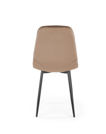 Chaise en tissu velvet – couleur Beige