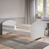 Lit enfant LUK 80x160 avec barrière - Blanc