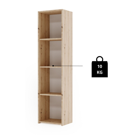 Étagère colonne LONI 160x40 cm - Chêne Artisan