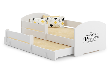 Lit enfant double gigogne LUK II 80x160 - Princess