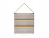 Étagère Cabane PUFFI avec étagères pour livres et jouets - Blanc / Érable