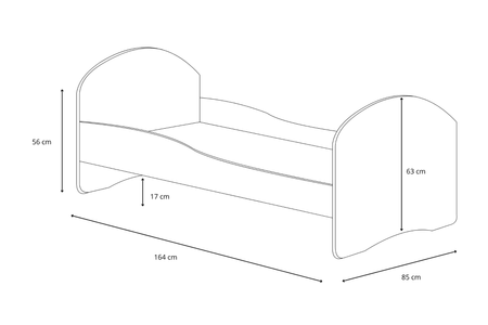Lit pour enfant LUK 80x160 - Blanc