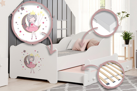 Lit gigogne ANNA II 160x80 - La Princesse Endormie