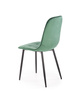 Chaise en tissu velvet – couleur Vert