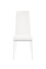 Ensemble de 4 chaises en similicuir – couleur Blanche