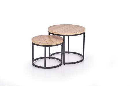 Tables basses 2en1 OREO style loft – couleur Chêne San Remo