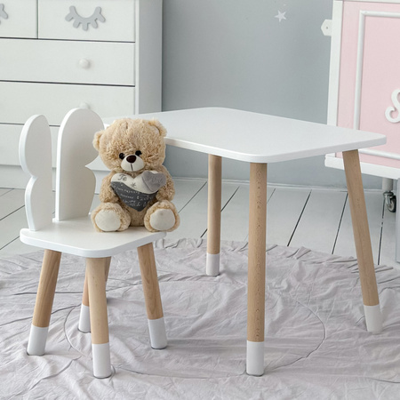 Table et chaise enfant Butterfly - blanc
