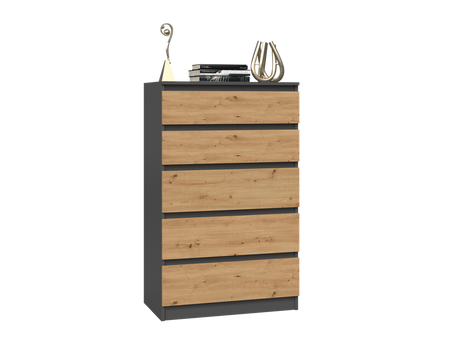 Commode MALMO M5 Dąb artisan / antracyt