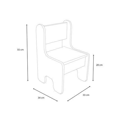 Ensemble table enfant + chaise enfant - blanc