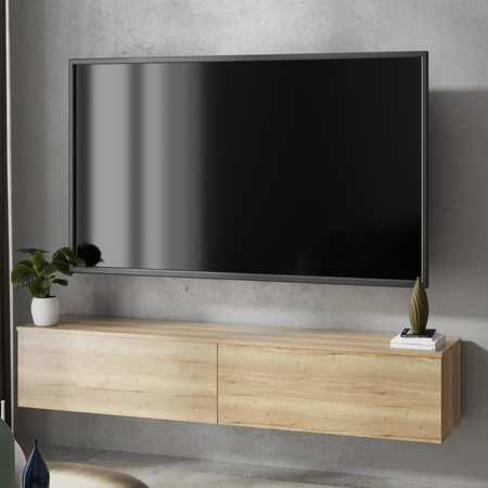 Meuble TV NICOLE 160 cm - Chêne Artisan