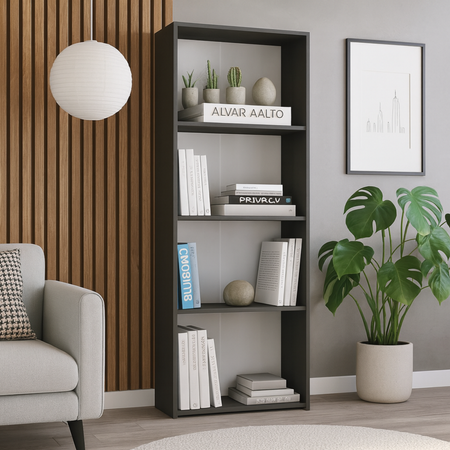 Étagère colonne LONI 160×60 cm - Gris