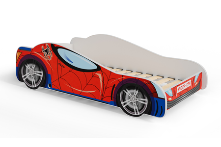 Lit pour enfant de la série AUTO 70x140 graphique matelas - SPIDER