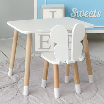 Table et chaise enfant Butterfly - blanc