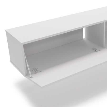 Meuble TV NICOLE 160 cm - Blanc