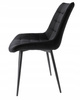 Chaise en velours noir