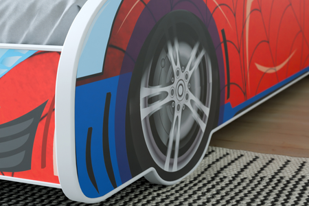 Lit pour enfant de la série AUTO 80x160 graphique matelas - SPIDER