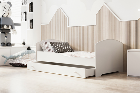 Lit enfant LUK 80x160 avec tiroir - Blanc