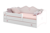 Lit pour enfant EMMA 180x80 - Blanc / Rose