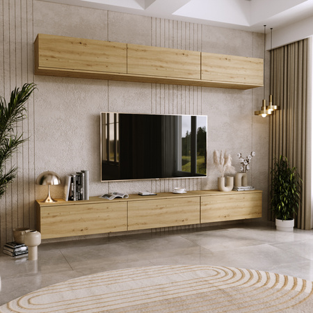 Meuble TV NICOLE 160 cm - Chêne Artisan