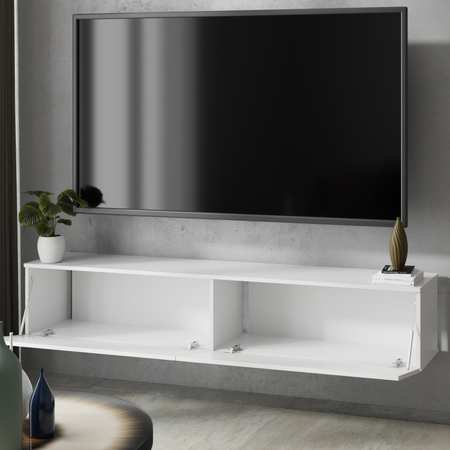 Meuble TV NICOLE 80 cm - Blanc
