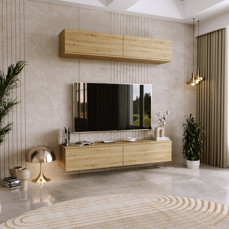 Meuble TV NICOLE 160 cm - Chêne Artisan