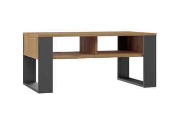 Table basse MODI deux étagères - Chêne Artisan / Anthracite