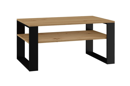 Table basse MODI - Chêne Artisan / Noir