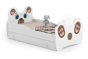 Lit pour enfant ANIMALS 160x80 avec tiroir - Teddy Bear