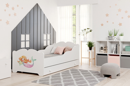 Lit simple ANNA 160x80 avec tiroir - Sirène