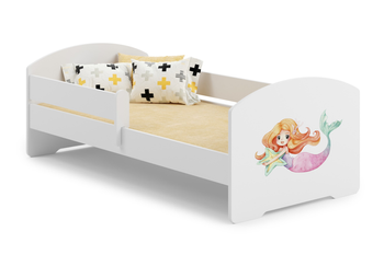 Lit enfant LUK 80x160 avec barrière graphique - Sirène