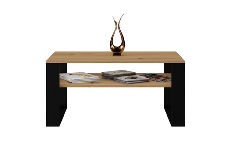 Table basse MODI - Chêne Artisan / Noir