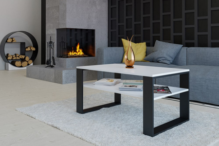 Table basse MODI - Blanc / Noir