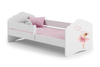 Lit enfant FALA 70x140 avec barrière et graphisme - Ballerine