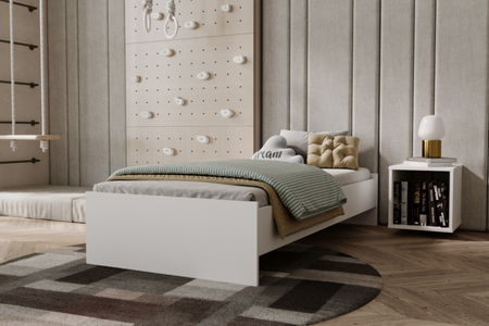Lit pour adolescent KARO 90x190 - Blanc